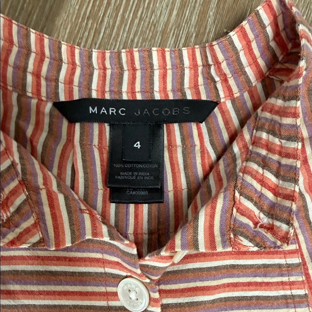 Rare vintage Marc By Marc Jacobs striped tunic blouse - Picture 2 of 11